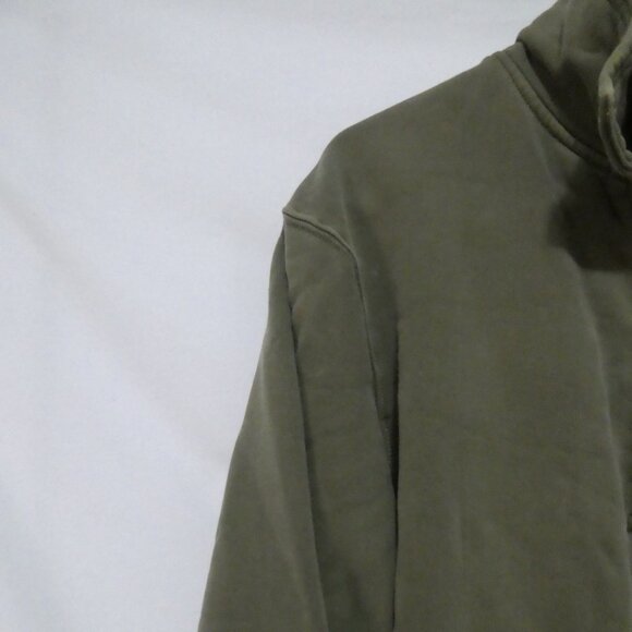 Unbranded | medium | Khaki Pullover Sweatshirt | Collar - Zip - Snap Button - Picture 3 of 16